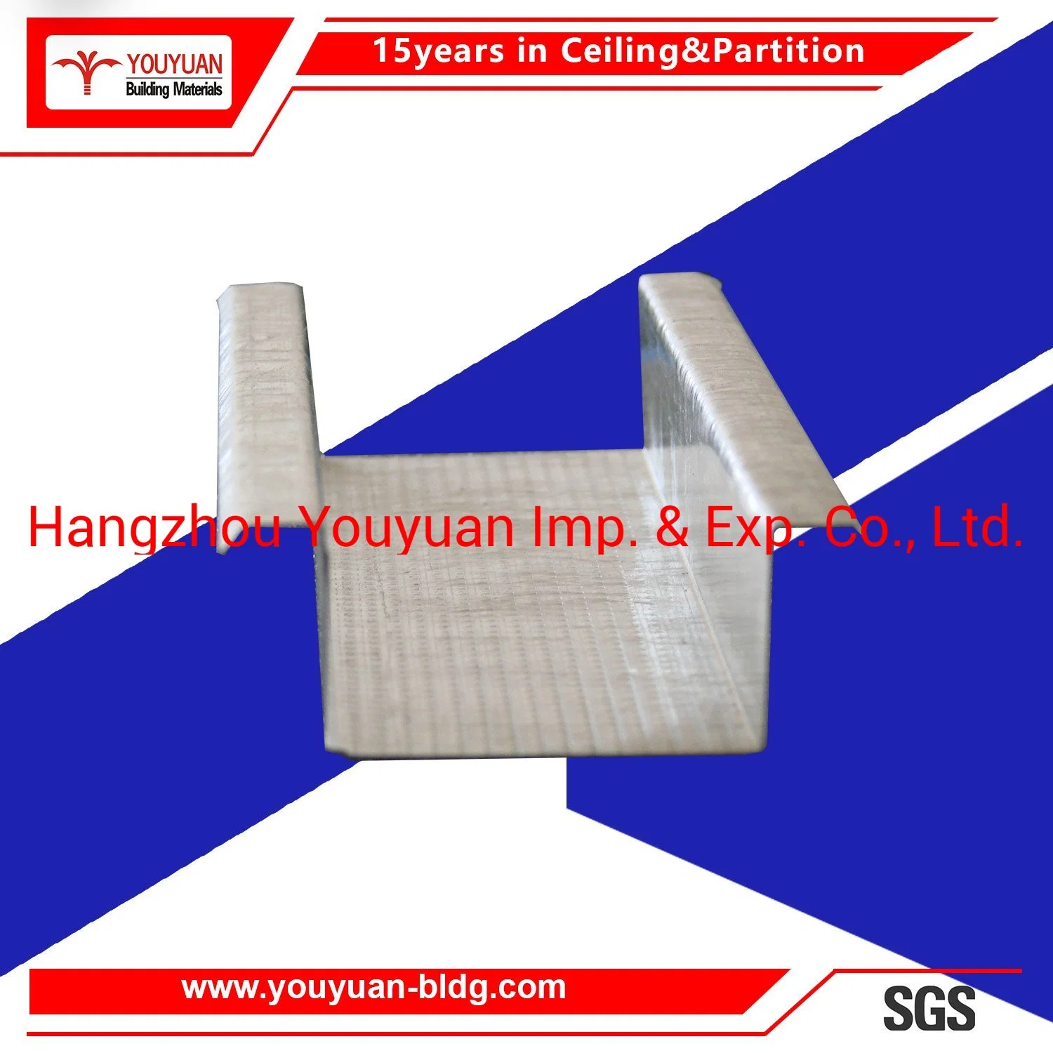 Steel Structure Gypsum Suspension Channel Ceiling System