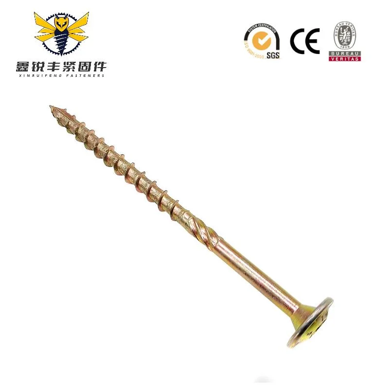 Nice Price Single Thread Groove Black Straw Wood Screw with Plum Groove Rope Nail