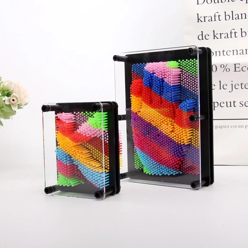 Rainbow 3D Pin Art Toy - Creative & Unique Plastic Board for Kids