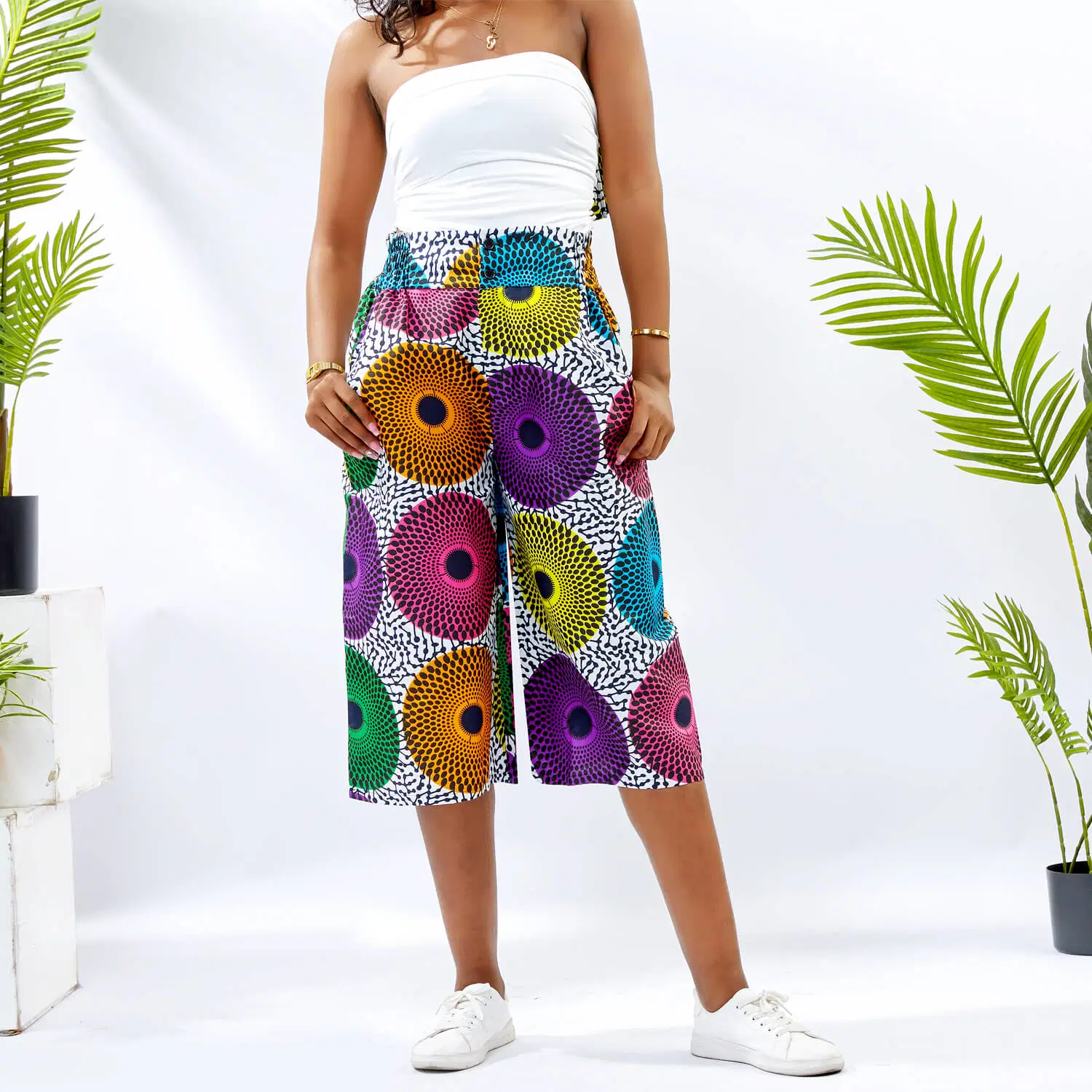 Wholesale Africa Print Wax Fashion Pants Plus Size Trousers for Women Clothing