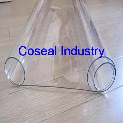 Transparent Soft PVC Plastic Film in Rolls for Tablecloth Good Sell