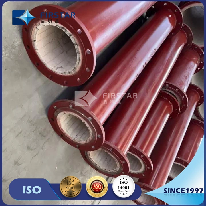 Wear-Resistant Ceramic Elbow / High Alumina Ceramic Lined Composite Steel Pipe