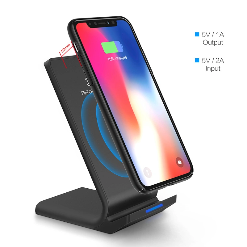 10W Fast Wireless Charger for Samsung S8/S8 Plus Qi Fast Wireless Charger for iPhone 8 X Quick Charge Stand for Galaxy Note 8