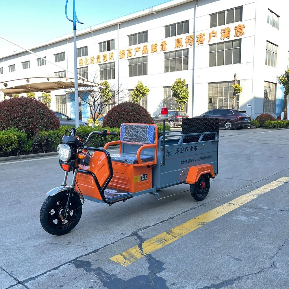 Electric Double Bucket Garbage Refuse Tricycle Truck in Large-Scale Exhibition Centers