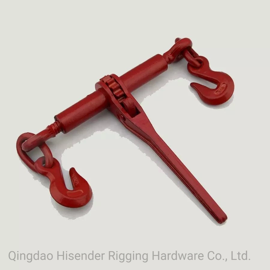 Hardware de rigging pintado de rojo el cuaderno de carga tipo trinquete