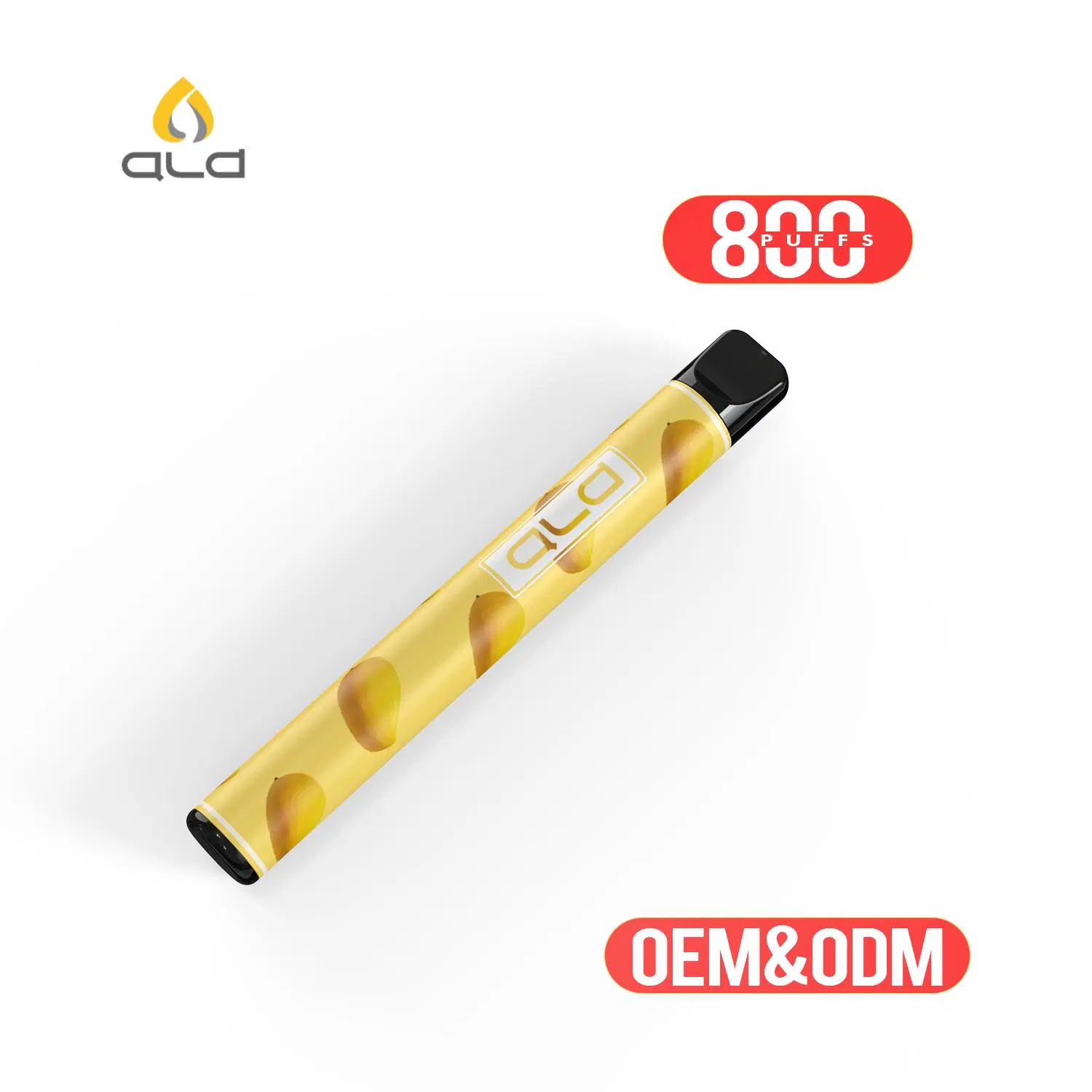 A mais popular caneta de papel descartável de 800 puffs, de 650 mAh, descartável Mini cigarro eletrónico