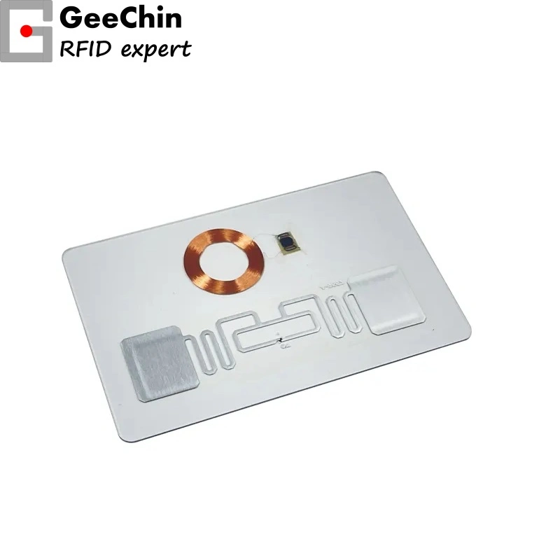 Hybrid Plastic Card RFID Hf UHF Dual Frequency RFID PVC Card