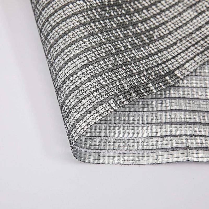 Sun Reflective Aluminum Shade Net, Woven Fabric Silver Shade Mesh, Heat Control Aluminum Shade Cloth