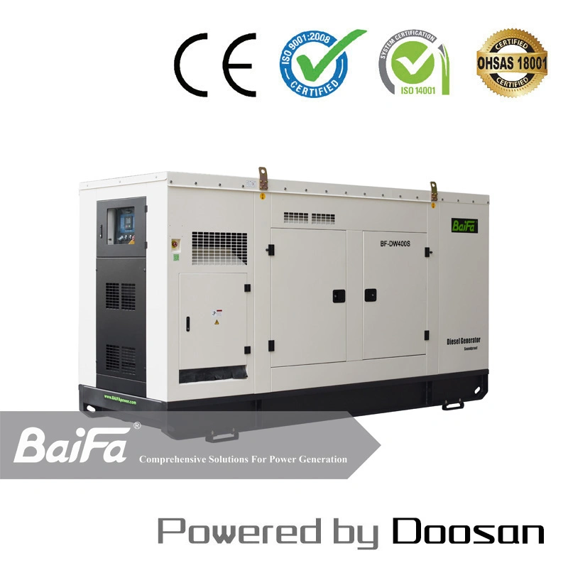 325kw Rental Silent Soundproof Electric Power Gas/Diesel Generator Set Powered by Doosan Engine