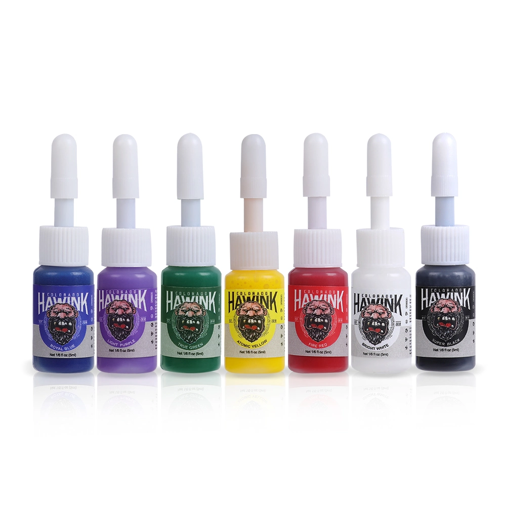 Hawink 7 Color Professional 15ml Body Art Tattoo Ink
