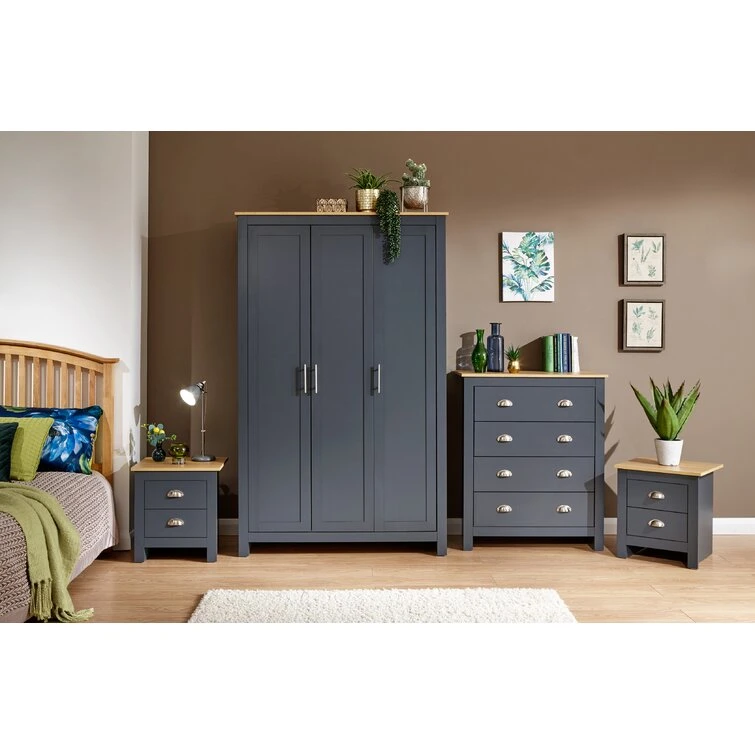 Nice Design Modern Furniture Home Furniture Bedside Table Wardrobe Chest Drawers Home Wooden Bedroom Furniture