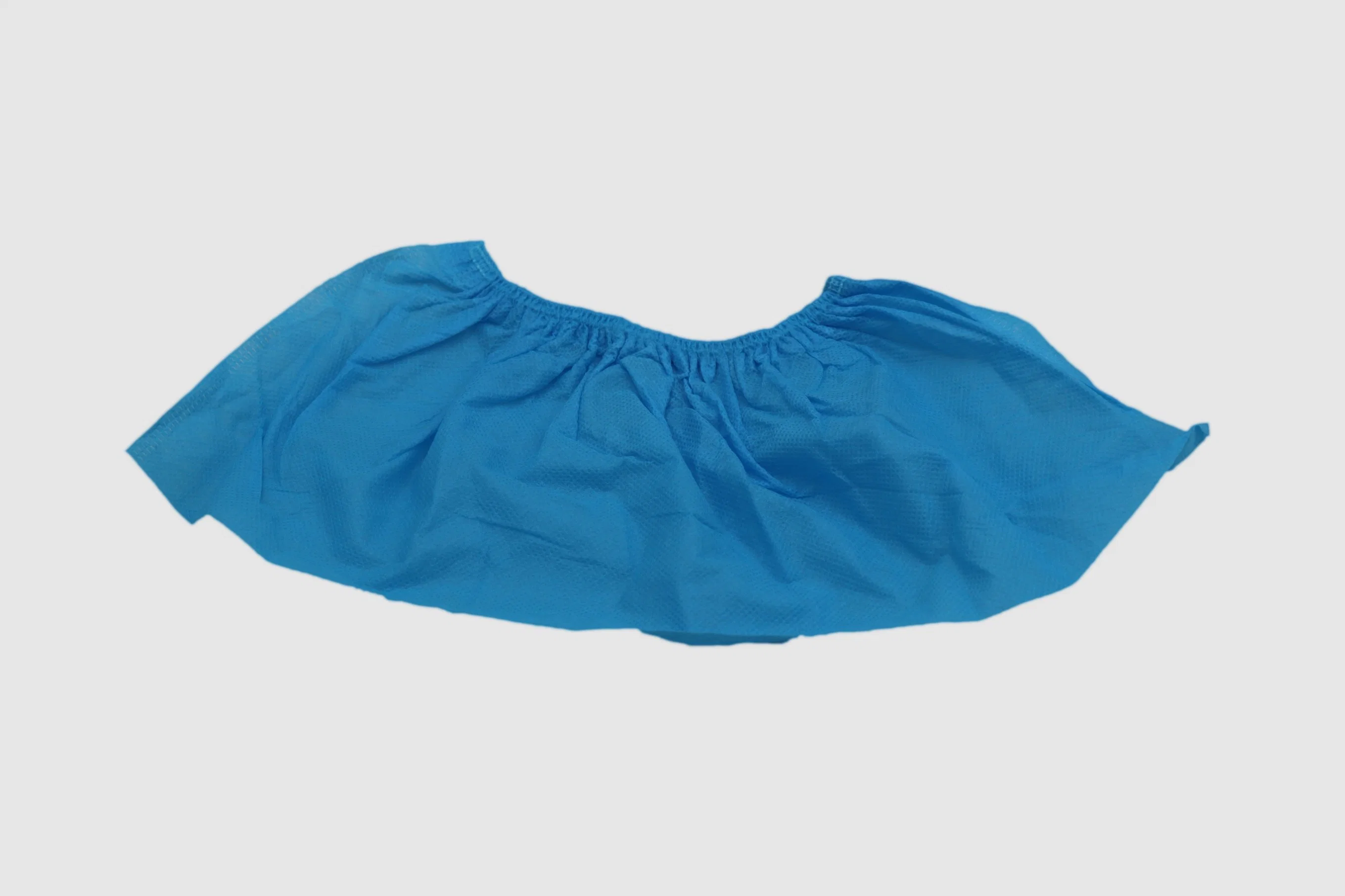 Blue Disposable Anti Slip Anti Skip Protective Plastic Waterproof PE Shoe Cover for Medical Application