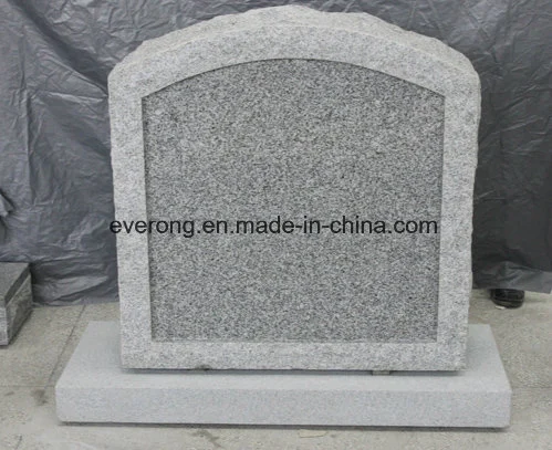 Cheap Simple Style Chinese Grey Granite Headstone for Graves