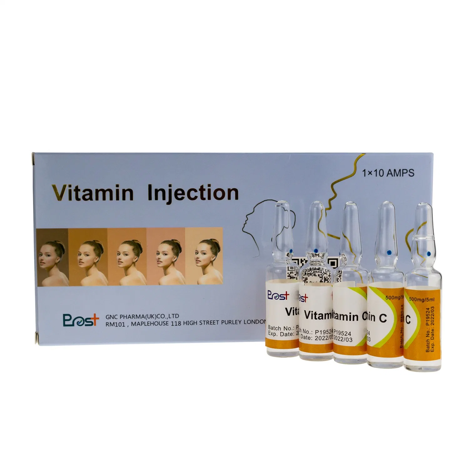 500mg 1000mg Vitamin C Injection Good Quality for Skin Whitenning