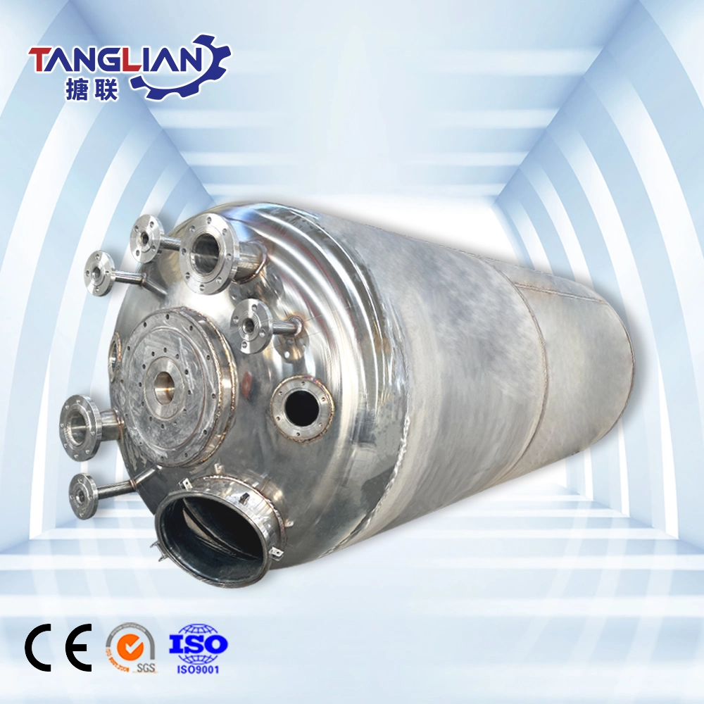 Aço inoxidável Grupo Tanglian SS304 SS316 depósito de mistura do Tanque de Reação Reaktor Reactor Químico
