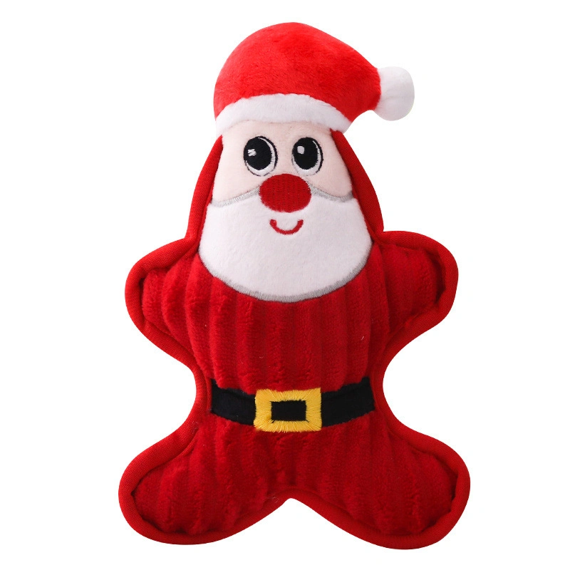Wholesale/Supplier Pet Novelty Items Christmas Classic Plush Dog Chew Toy