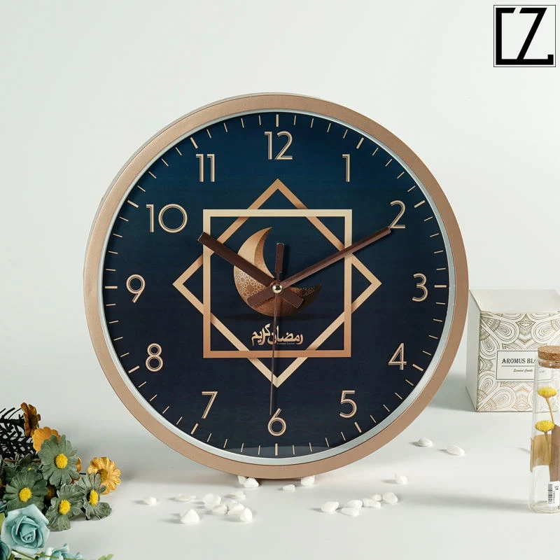 Relógio islâmico OEM/ODM tempo de oração do Muro campanha do Islão Luxo personalizado Azan Wall Clock Home Decoration