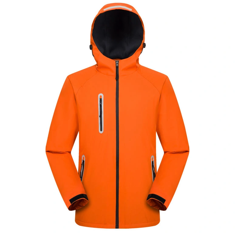 Hardshell Jacket Custom Printed Logo Work Clothes Outdoor Windproof Fleece Reflective Coat
