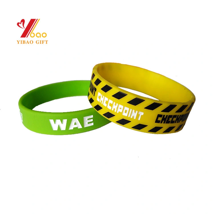 Original Factory Manufacturer Custom RFID Rubber Silk Screen Printed Silicone Slap Smart Bracelet Customized Rubber Wristband Silicone Rubber Bracelet (YB-SW-032)