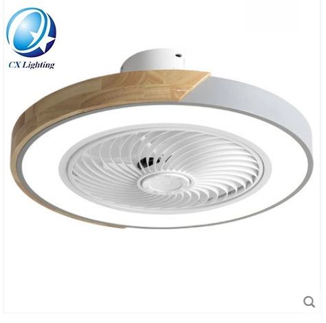 Trust OEM 3-Color Change Home Ceiling Light Modern Circle 22 Inch Remote APP Control LED Ceiling Fan with Light