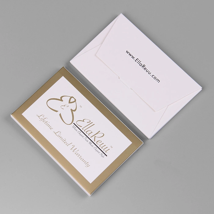Gold Print Logo Thank You Card for Wholesale