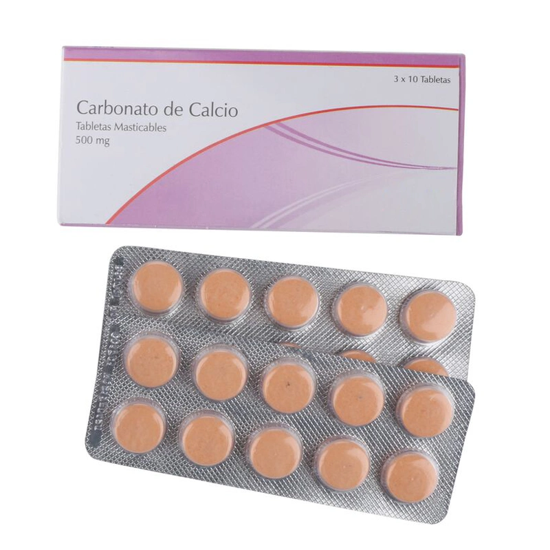 Calcium Carbonate Tablets 500mg China Pharmaceutical GMP Supplier