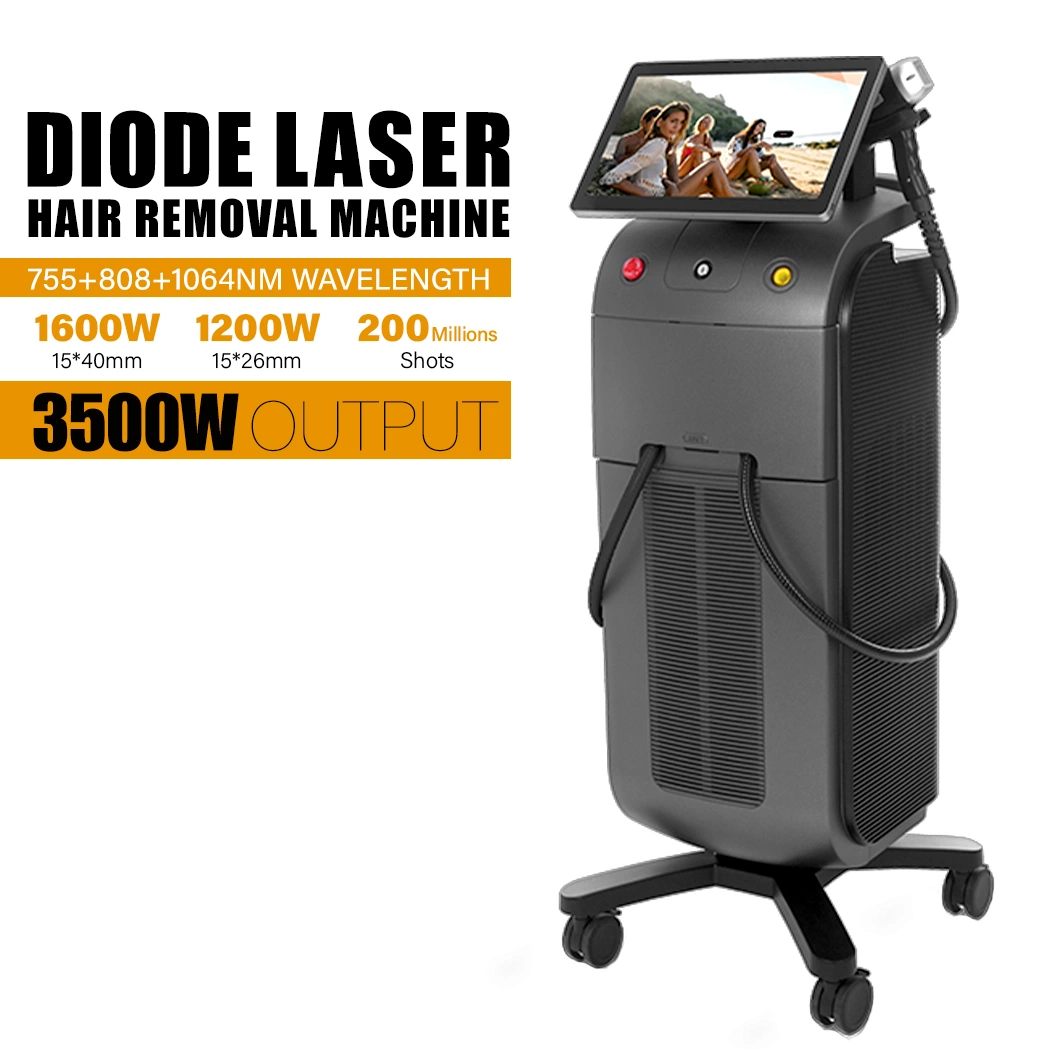 3500W Best Sopra Diode Laser Hair Removal 200 Million Shots 2 Handles Painless 3 Wavelength 808nm 755nm 808nm 1064nm Beauty Equipment Machine Laser with CE/FDA