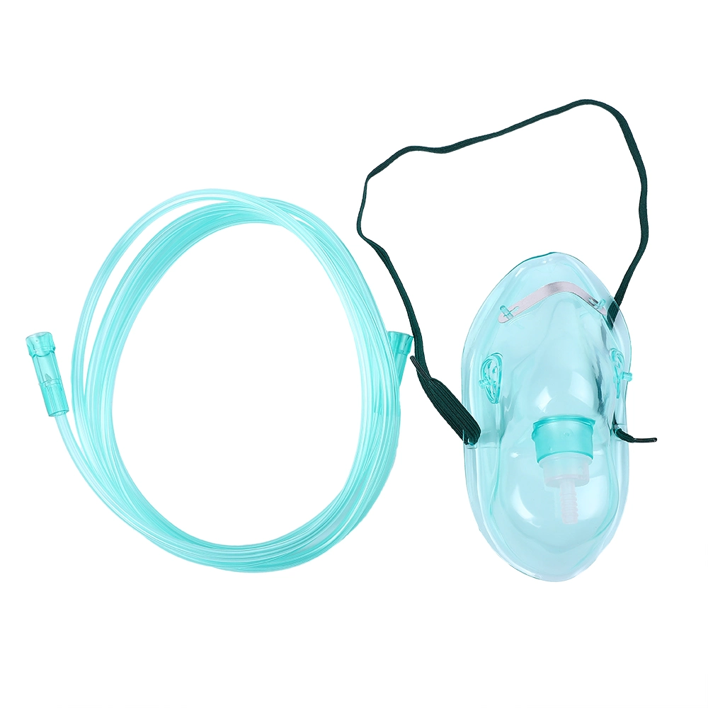 Consumíveis médicos tamanho da máscara de oxigénio descartável para adultos pediátricos oxigénio simples Máscara