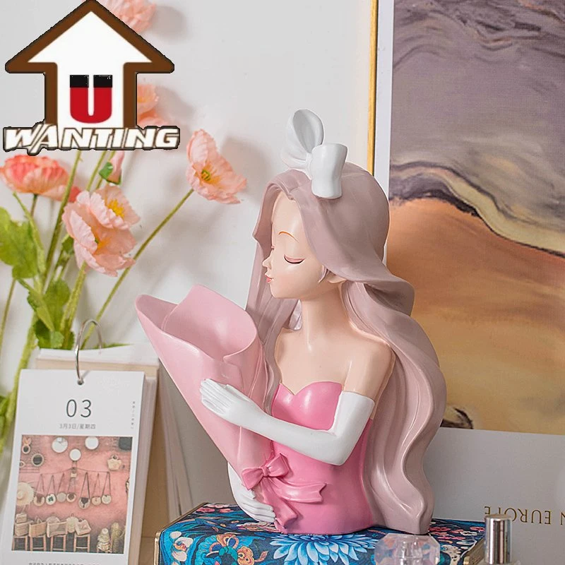 Wholesale/Supplier Resin Crafts Alice Bouquet Figurine Wedding Decoration Promotional Gift Home Decor