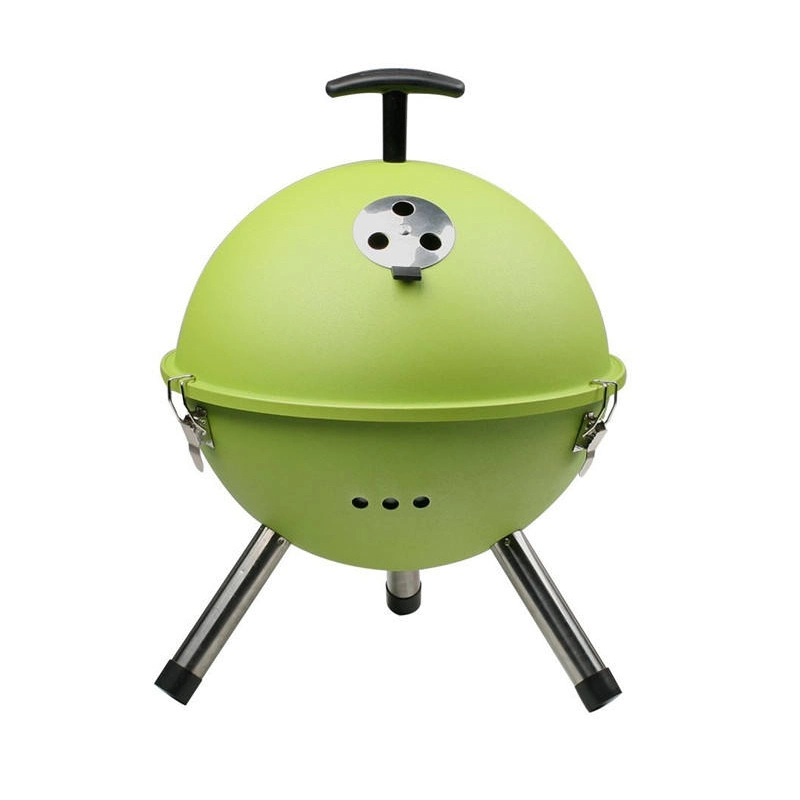 OEM Metal Mini Football Barbecue Grill Portable Kettle BBQ Grill