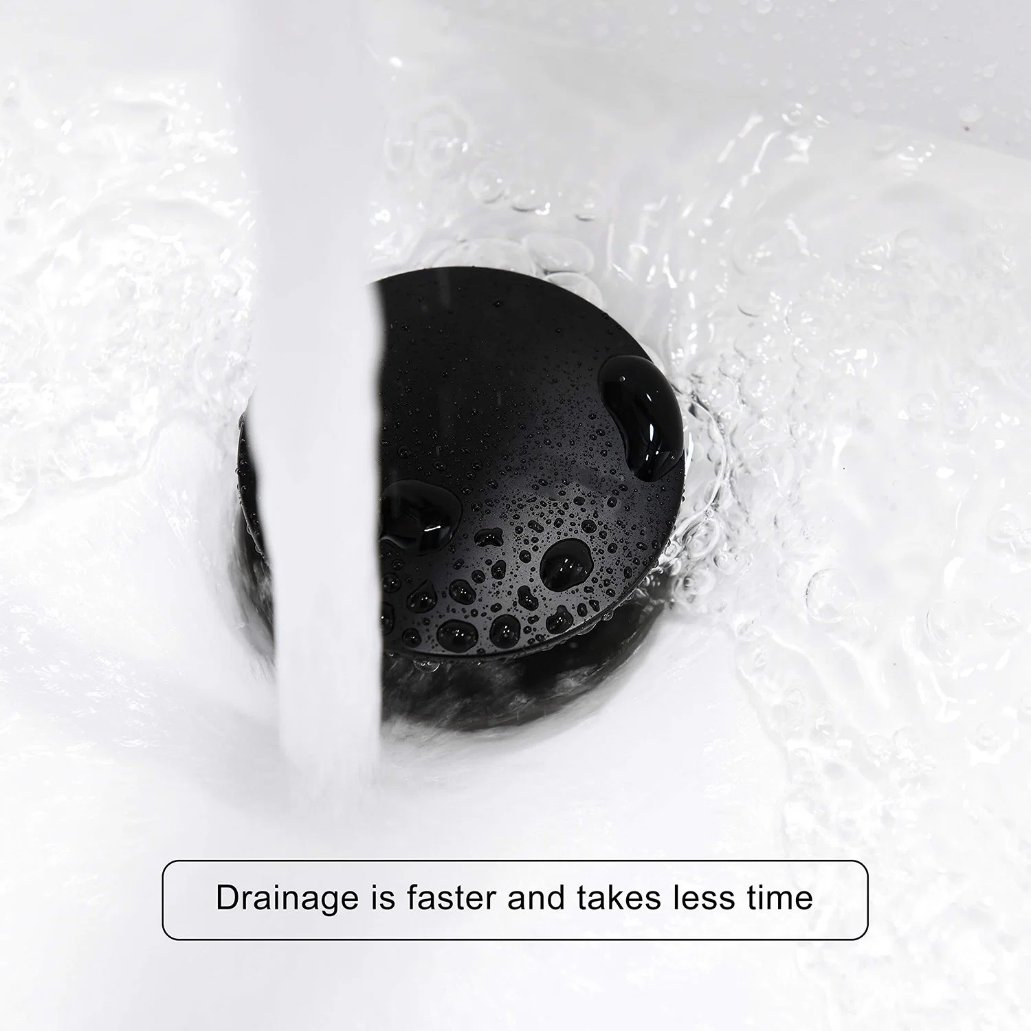 Modern Design Black Bathroom Sink Brass Pop-up Drain Assembly