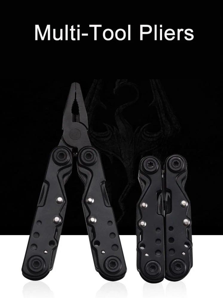 Multi-Tool Pliers, 10-in-1 Portable Stainless Steel Multi Tool with Plier, Knife