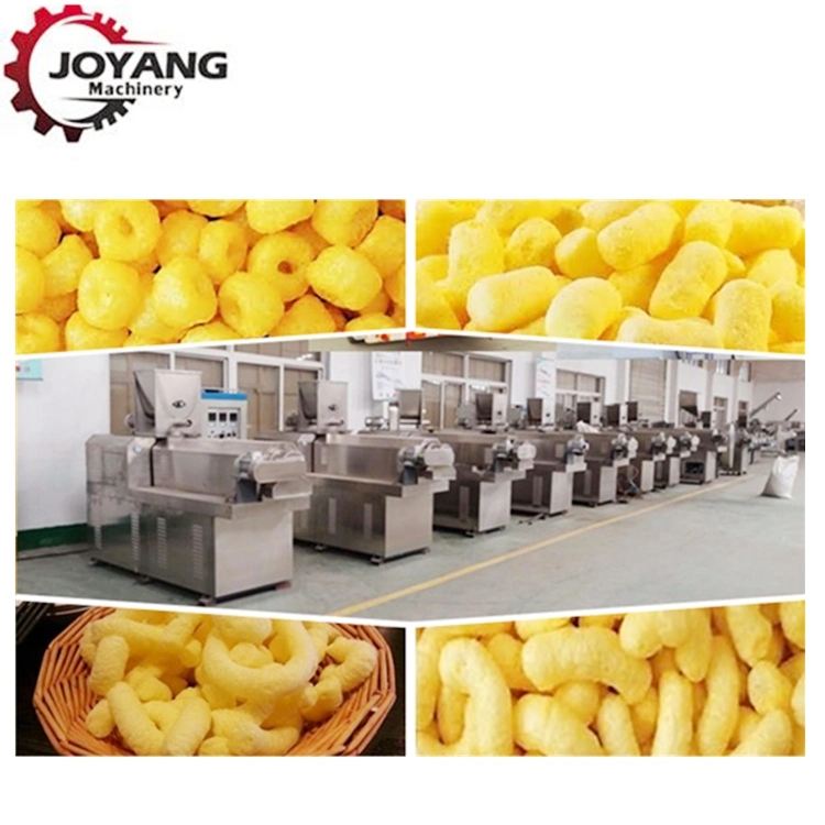 Direct Puffed Snack Machine Corn Cereal Rice Grain Puffs Making Machinery Extruder