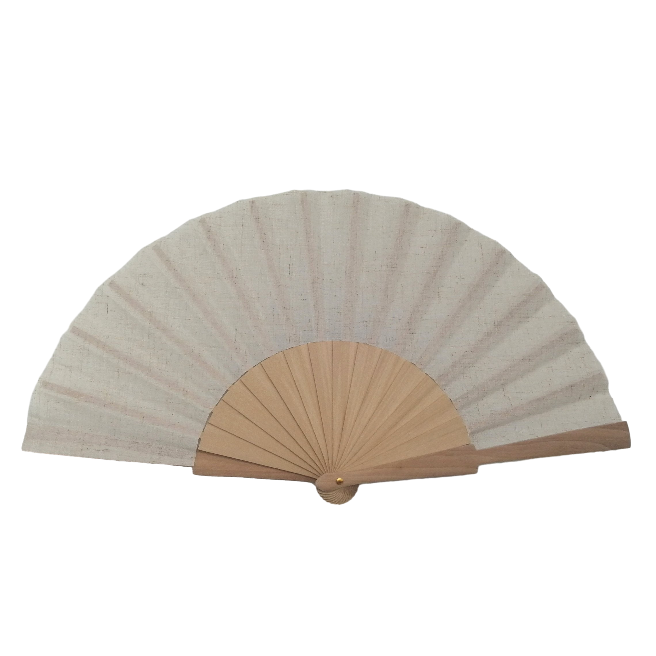 White Paper Hand Held Fan Bamboo Paper Folding Fans for Wedding Fans Dancing Party DIY Craft Fan