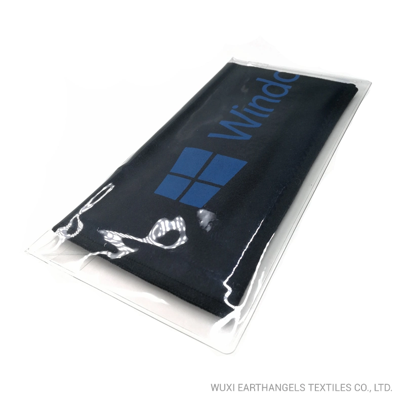 Custom Logo Printed Microfiber Silk Screen Velvet Computer Instruments Cleaning Cloth