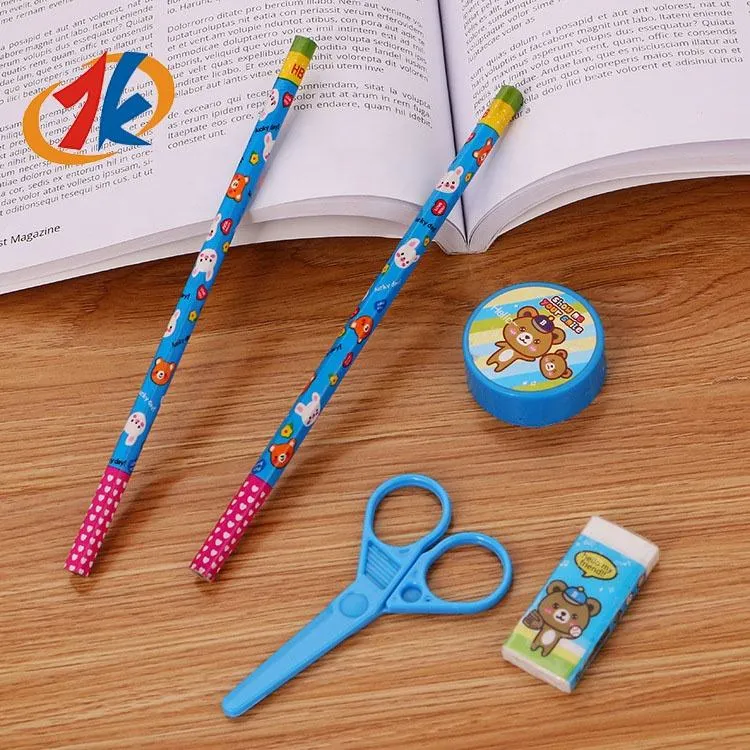 2023 New Kids Promotional Gifts Creative Stationery Five-Piece Set Stationery Toys Educational Toys