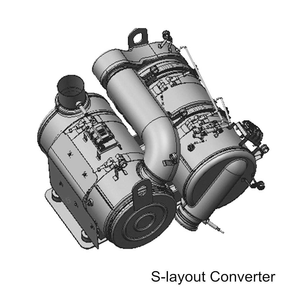Kailong Medium and Heavy Duty Vehicles Universal Ceramic Honeycomb S/U-Layout Catalytic Converter