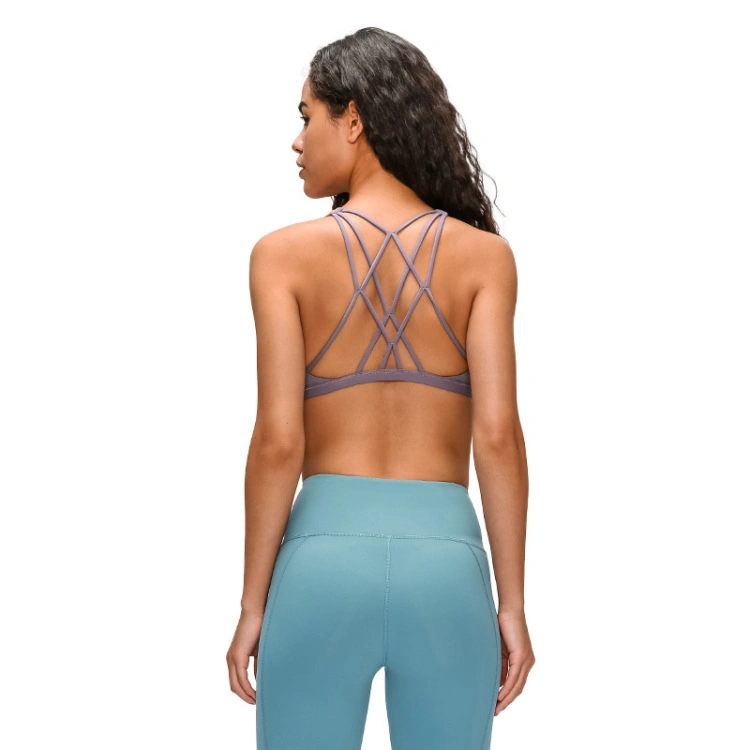 Customized Women Sports Gym Wear Yoga Bra Support Tops Seamless