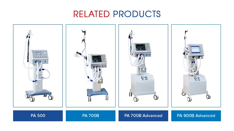 Ventilador respiratorio de hospital PA-900b Ventilador estándar