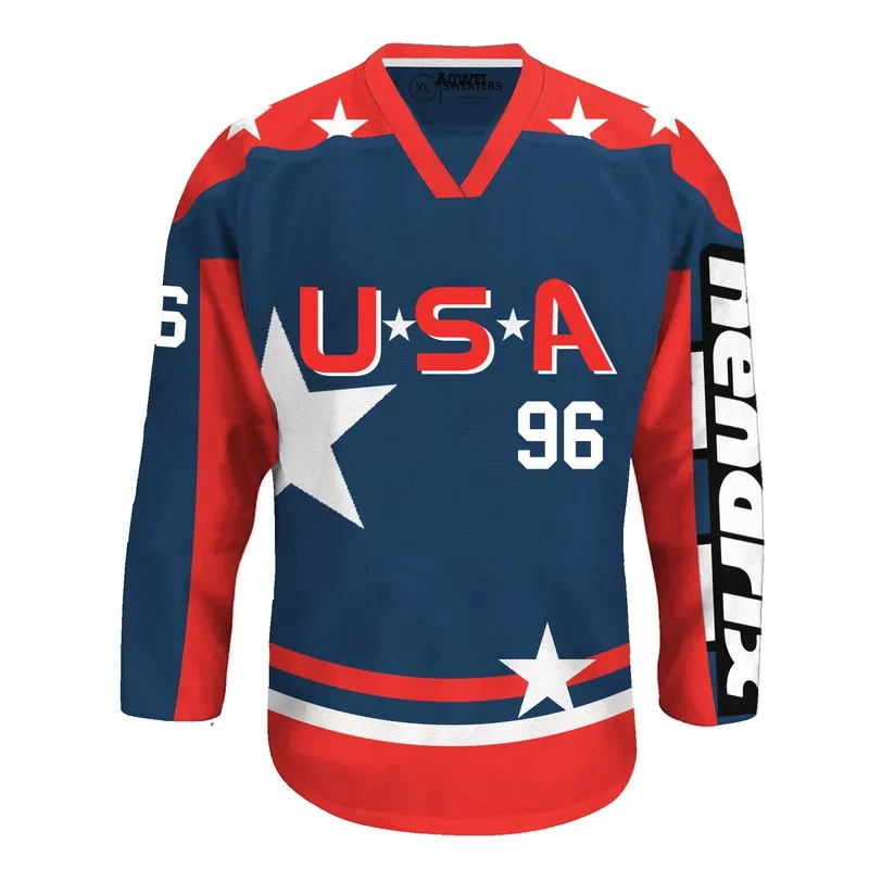 Team Training Hockey Jersey Stoff Eishockey Tragen Custom Design Sublimationshemden