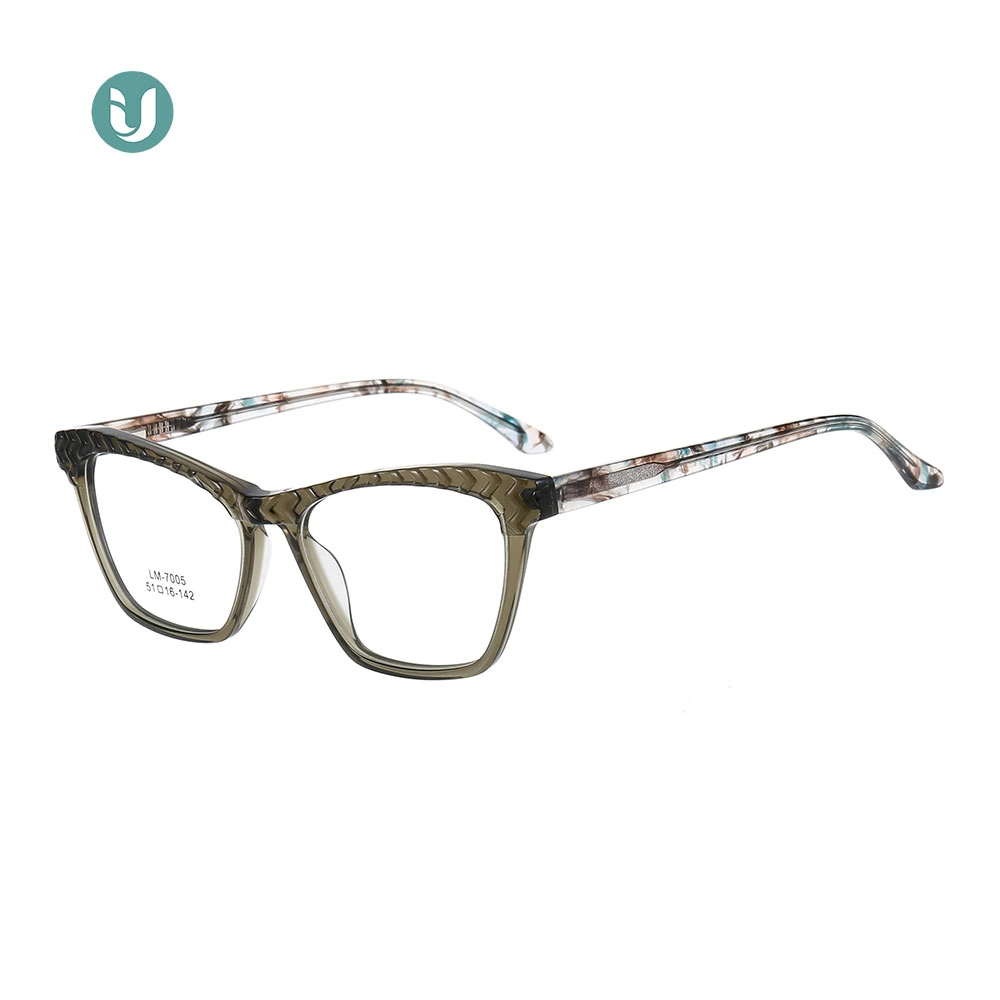 Vintage de Espesor Óptico Eyewears acetato de color para los hombres