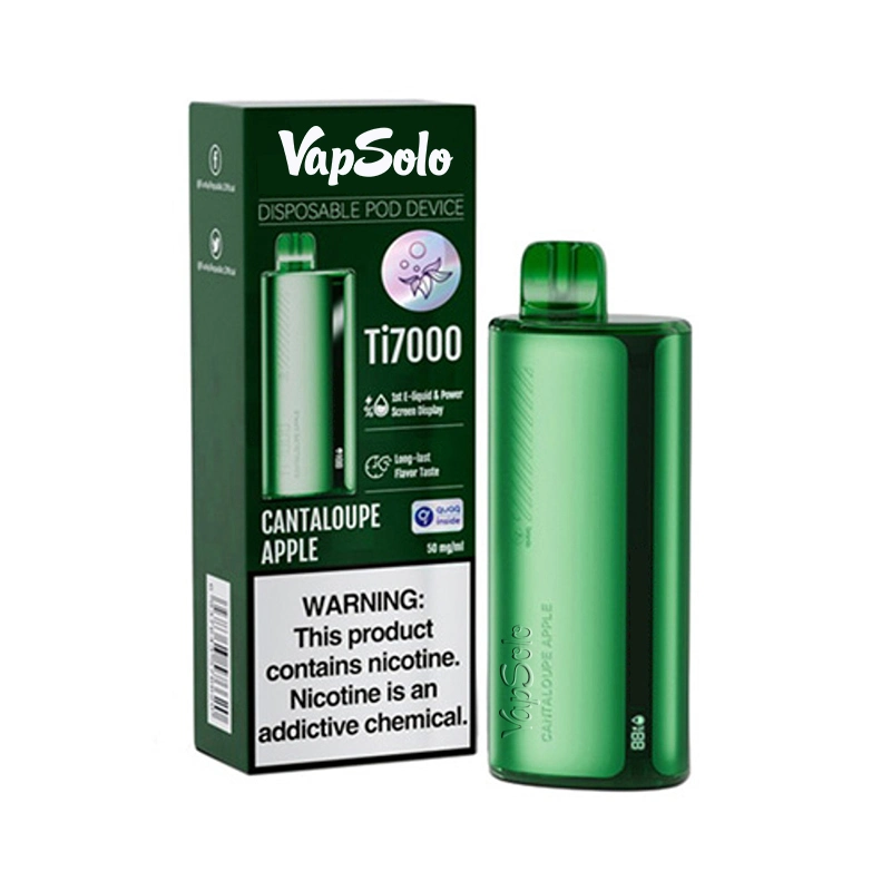 E-cigarrillo portátil personalizado innovadora batería recargable de 7000 inhalaciones 15ml Vape con pantalla digital