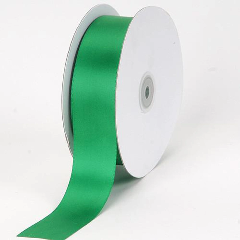 Customized Wholesale Stock Plain Color Polyester Grosgrain Satin Wrapping Ribbon for Gift Packing