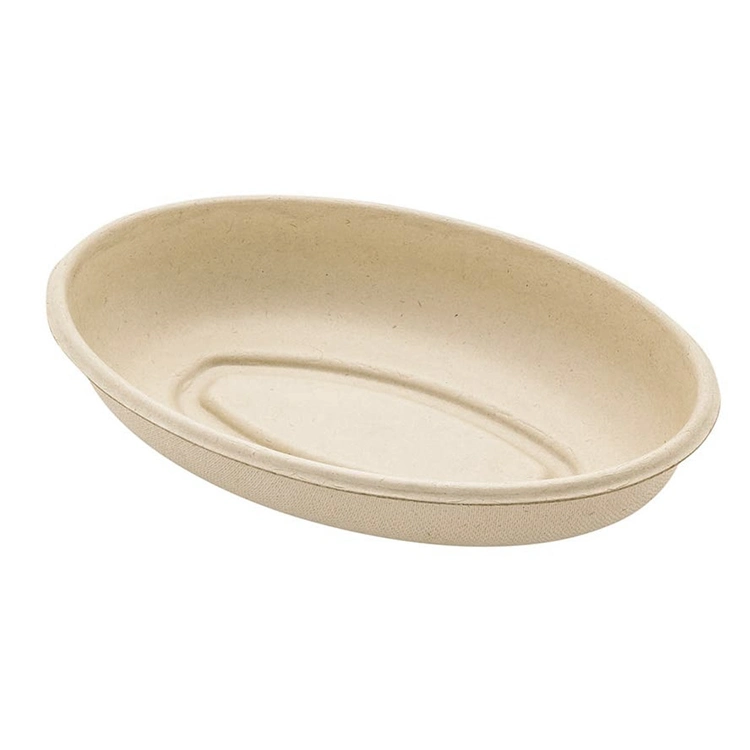 24 Oz bol à soupe jetable Sugarcane biodégradable Bagasse vaisselle