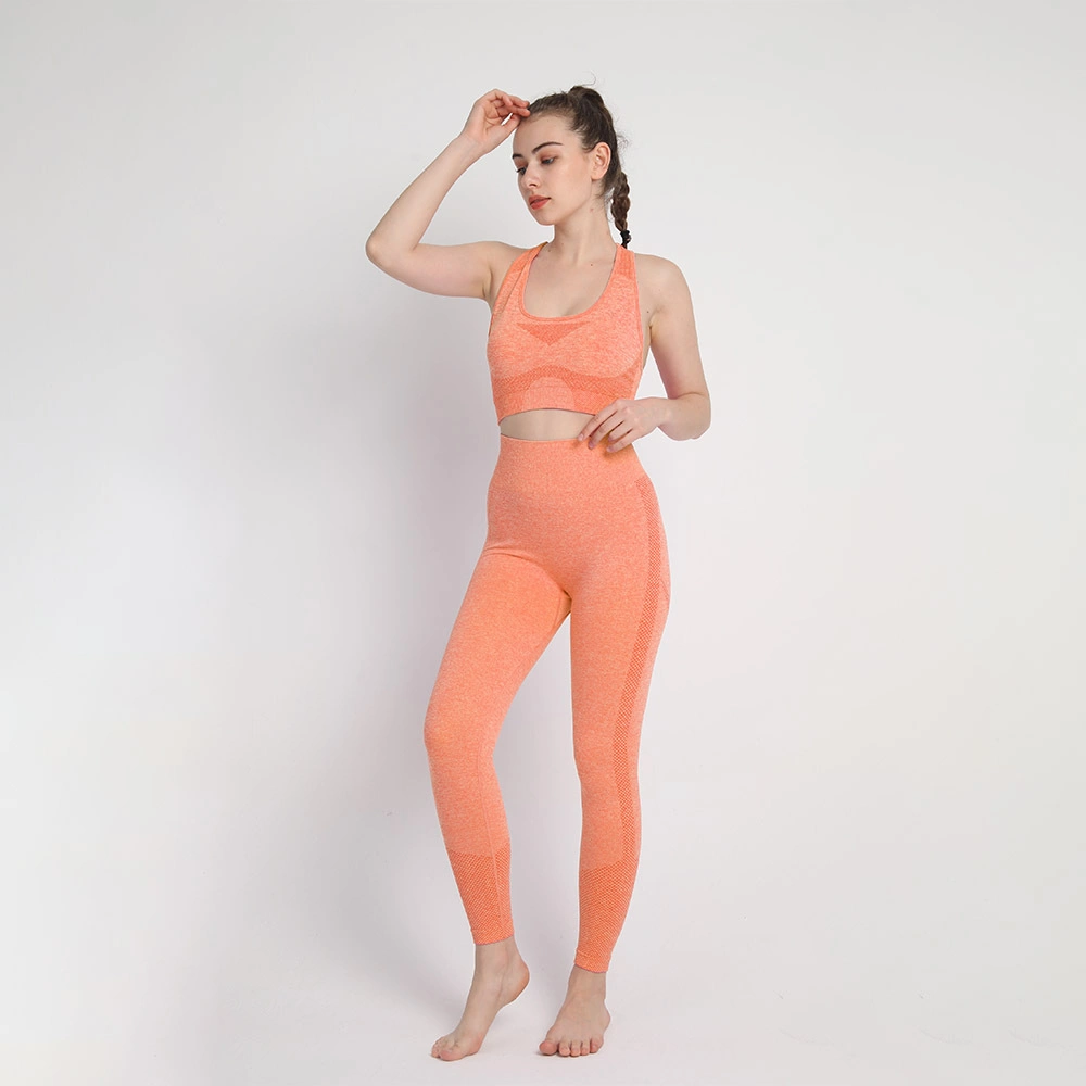 Soutien-gorge de travail sans coutures à pois – Costume d'entraînement sportif et de fitness