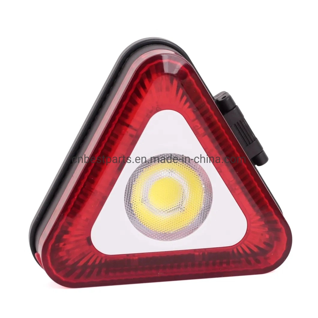 Wholesale/Supplier Car Inspection Road Signal Warning Work Lamp Emergency Mini with Red Warning Triangle Work Lighting Battery COB LED Work Light