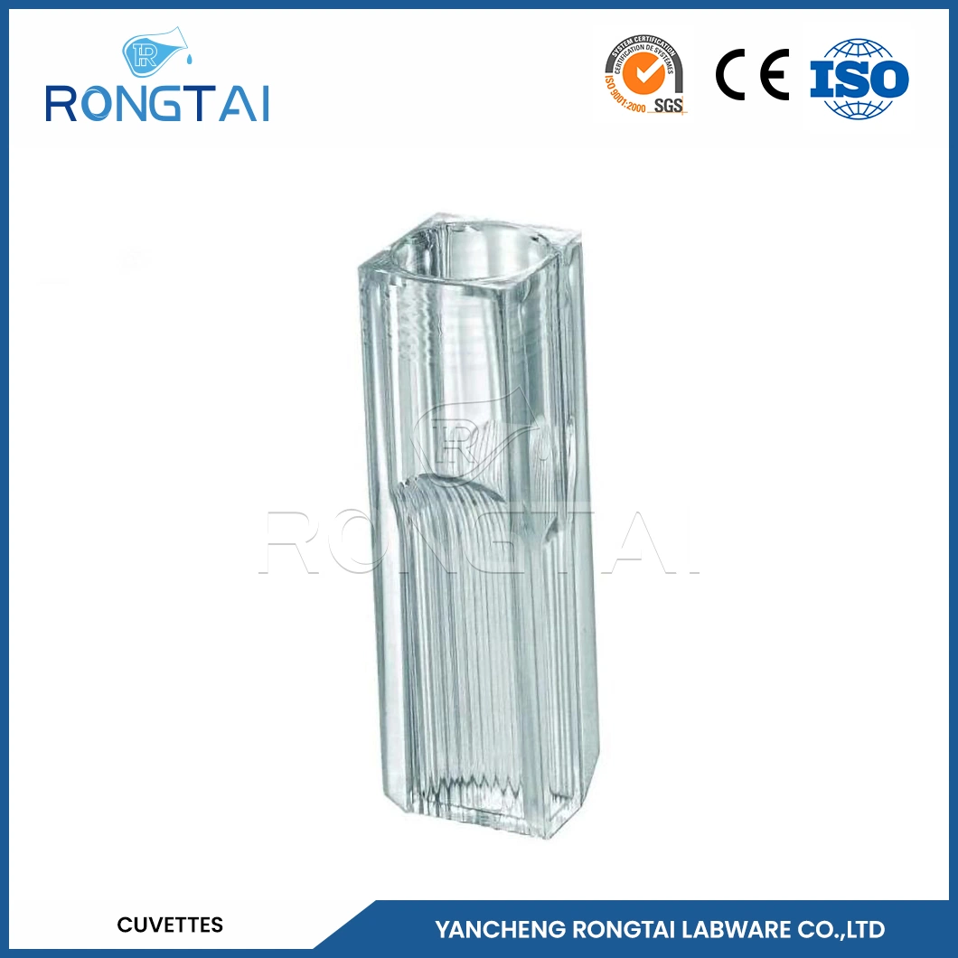 Rongtai Plastic Chemistry Sample Cup/Cuvette Wholesale/Supplierr Plastic Cuvettes Laboratory China 4.5ml 10mm Coagulometer Cuvette