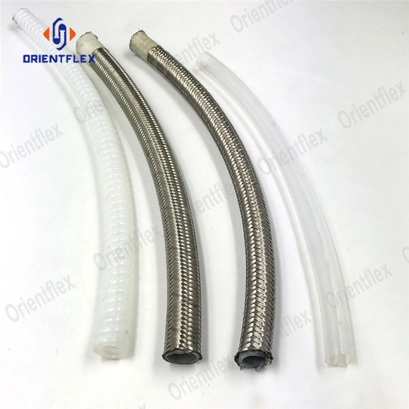 Flexible Stainless Steel Braided PTFE Hose Hydraulic SAE 100r14