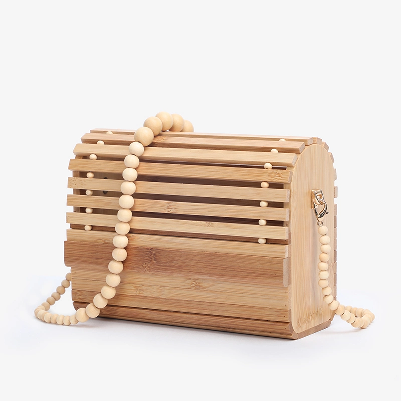 Fashion Sustaiable Style Bamboo Clutch Women Party Bag From China