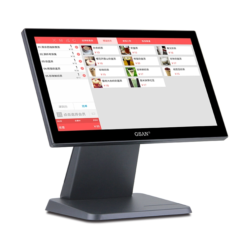 15.6 Inch Single Screen All in One Capacitive Touch Screen POS System